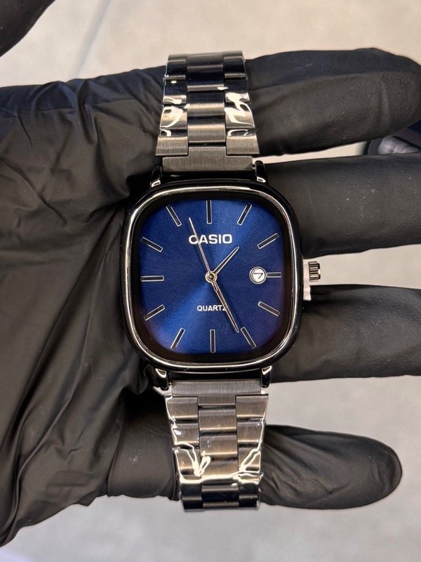 CASIO METAL NEGRO AZUL