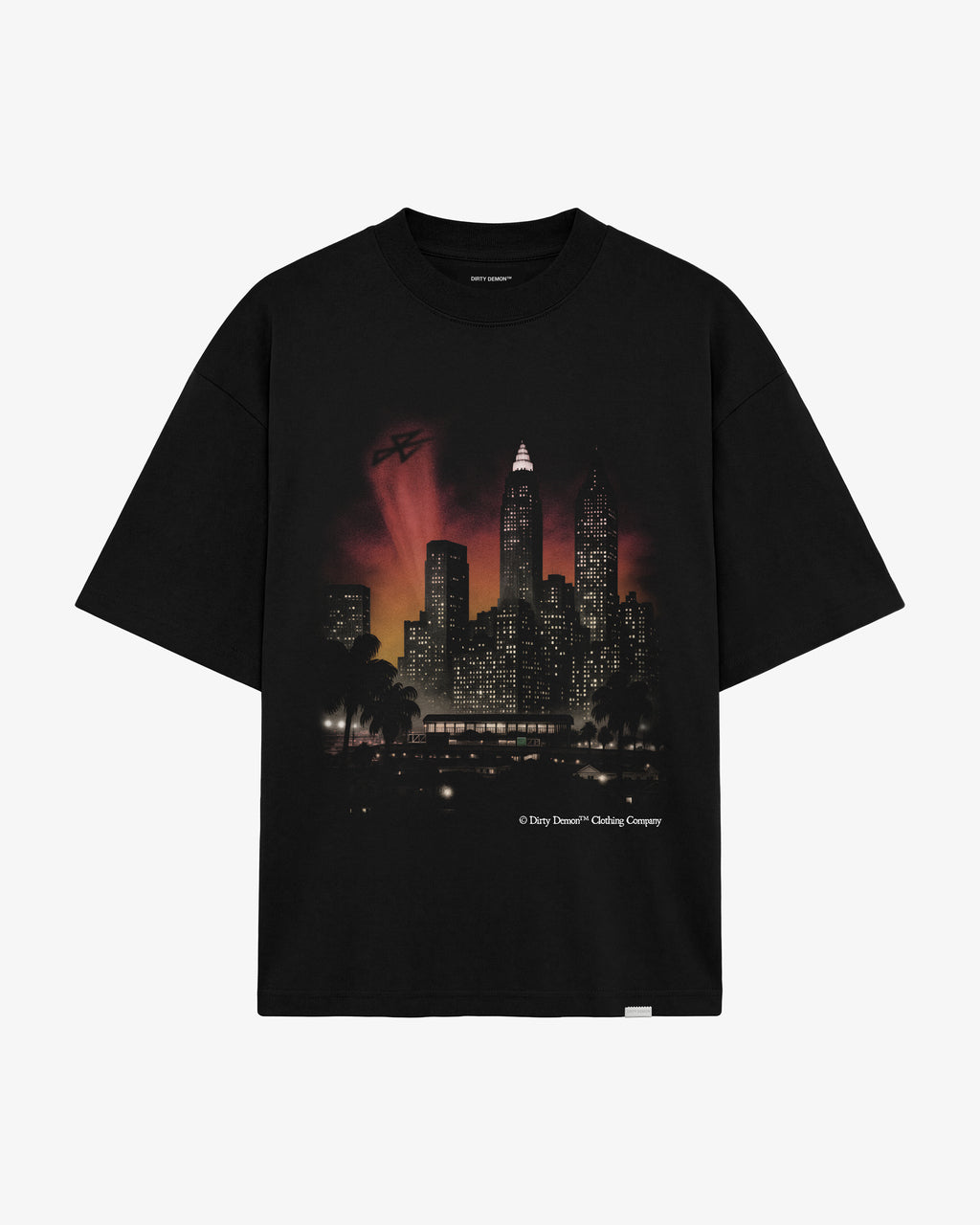 REMERA SKYLAND NEGRA